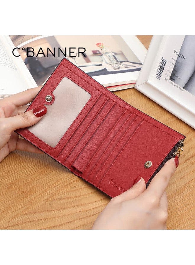 C.banner Short Wallet For Women Mini Coin Purse Portable Slim High-end Money Clip Luxury Birthday Gift For Girlfriend Wife - Image 2