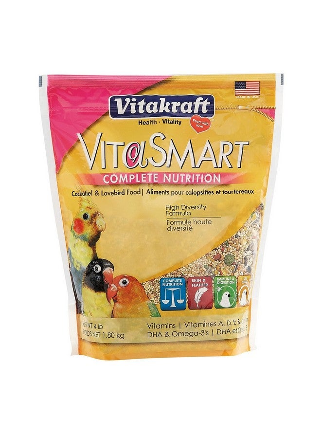 فيتاكرافت طعام فيتا سمارت جورميه للطيور الكوكتيل والطيور العاشقة - مدعم بالفيتامينات - طعام يومي للطيور الأليفة 4 أرطال (عبوة واحدة) - Image 1