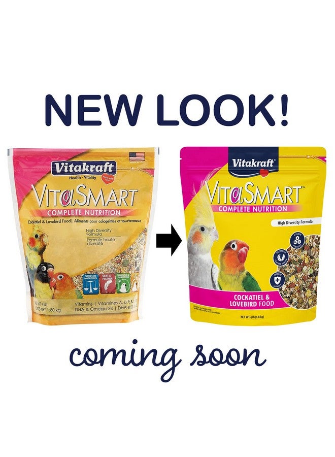 فيتاكرافت طعام فيتا سمارت جورميه للطيور الكوكتيل والطيور العاشقة - مدعم بالفيتامينات - طعام يومي للطيور الأليفة 4 أرطال (عبوة واحدة) - Image 2