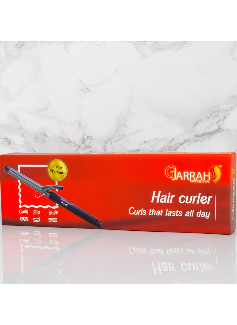 Gjarrah - Gjarrah Professional Hair Curler 19mm - Gold/Black with LCD Display - Image 1