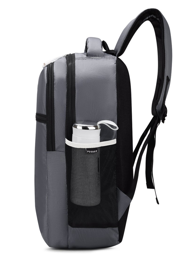 بوجاجو حقيبة ظهر للسفر من بوغاغو، مقاومة للماء، مقاس 15.6 بوصة، متعددة الجيوب، حقيبة ظهر للسفر، حقائب ظهر عمل للنساء والرجال، هدية جامعية، حقيبة ظهر يومية كاجوال - Image 4