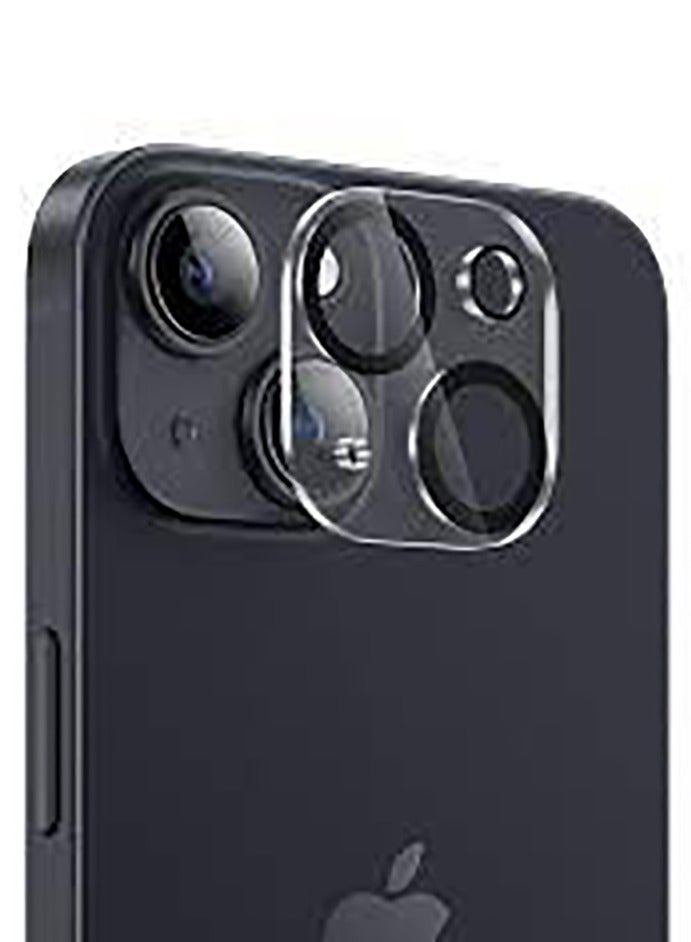 IPhone 15 & 15+ Plus Camera Lens Protector - Clear/black