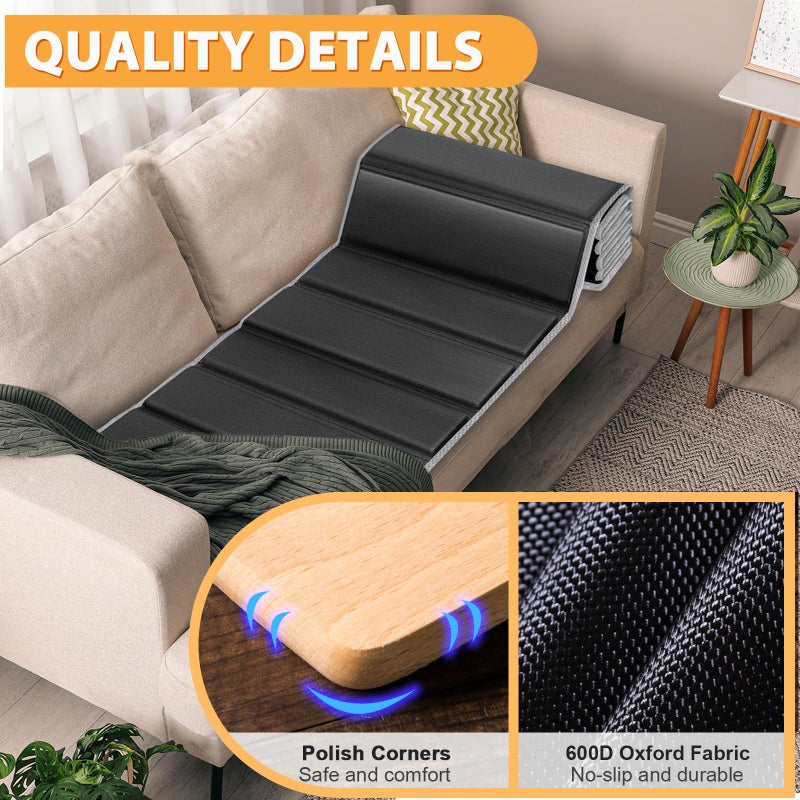 LAVEVE Heavy Duty Couch Cushion Support Board for Sagging Sofa, 21.5''x23'' Extra Thick Solid Wood Under Couch Insert with Anti-Slip Dots, Repair Sagging Spring Sofa and Replace Worn Cushions - Image 4