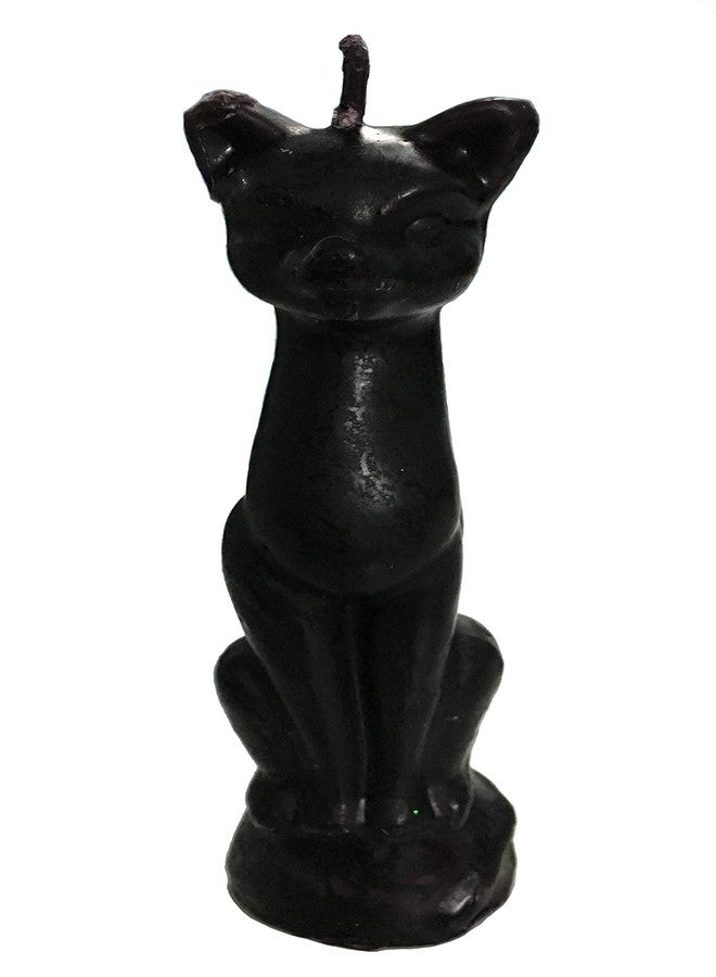 Vrinda ® Cat Figure Spell Candle | Handcrafted 5" Ritual Candle | Wicca Spells Candle | Great for Halloween, Birthdays - Black Mystical Candle, Approx 5.5"x1.5" Size - Image 2