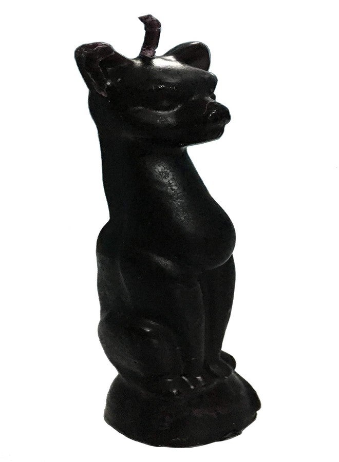 Vrinda ® Cat Figure Spell Candle | Handcrafted 5" Ritual Candle | Wicca Spells Candle | Great for Halloween, Birthdays - Black Mystical Candle, Approx 5.5"x1.5" Size - Image 1