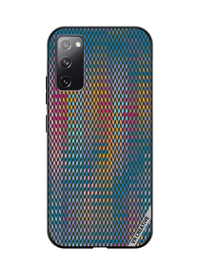 VR CREATIVE Protective Case Cover For Samsung Galaxy S20 FE 5G Abstract Design Multicolour - Image 1