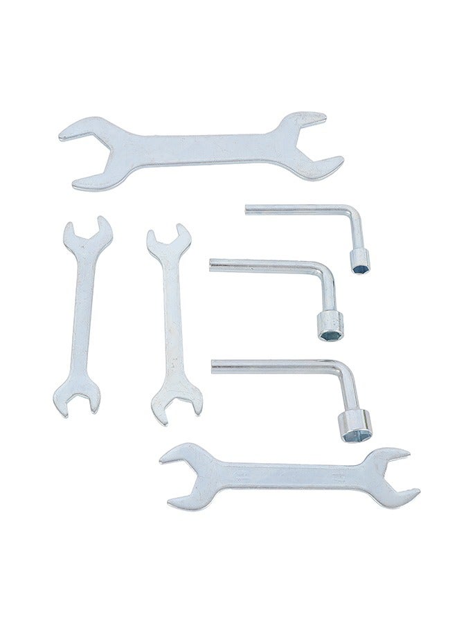 لوازم طقم مفاتيح 7 قطع - مجموعة أدوات قوية مقاومة للصدأ مع مقبض مضاد للانزلاق وحقيبة حمل. مثالية لإصلاحات السيارات، والمهام المنزلية، ومشاريع الحرف اليدوية. - Image 4