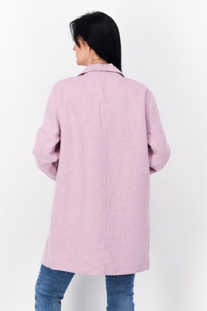 ESPRIT معطف ترينش مزخرف للنساء، بنفسجي - Image 2