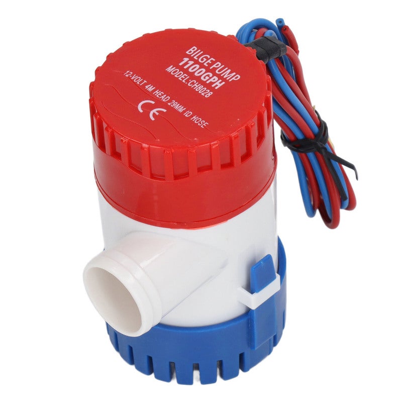 12V Bilge Pump: Fully Submersible High Capacity Electric Pump - Spark Resistant Durable ABS Stainless Steel Unit for Marine Boat Bilge Water Removal - Image 4