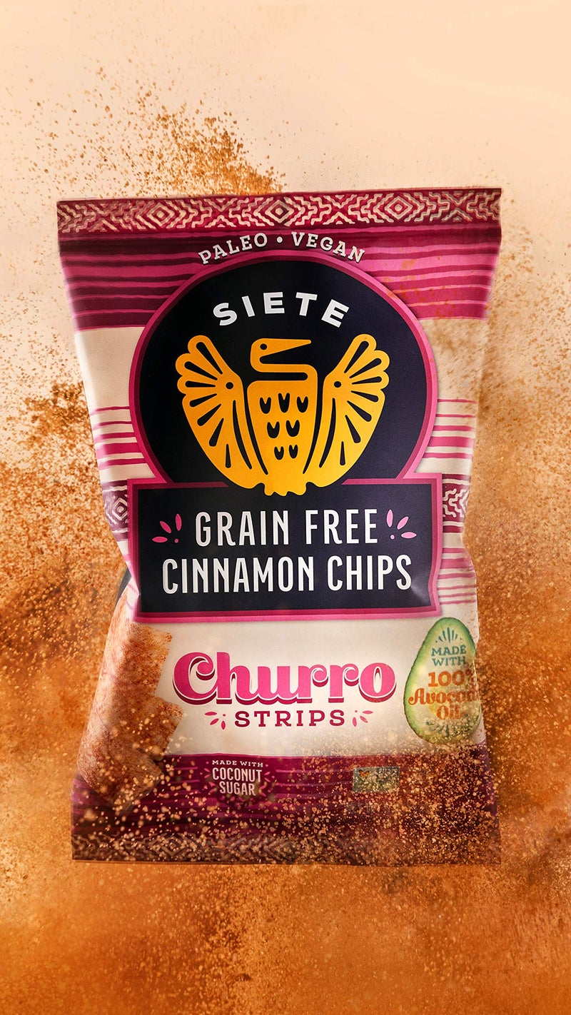 Siete Grain Free Cinnamon Churro Strips, 5 oz Bag (1 Pack) - Dairy Free, Paleo, Vegan, Non-GMO, Gluten Free - Image 3