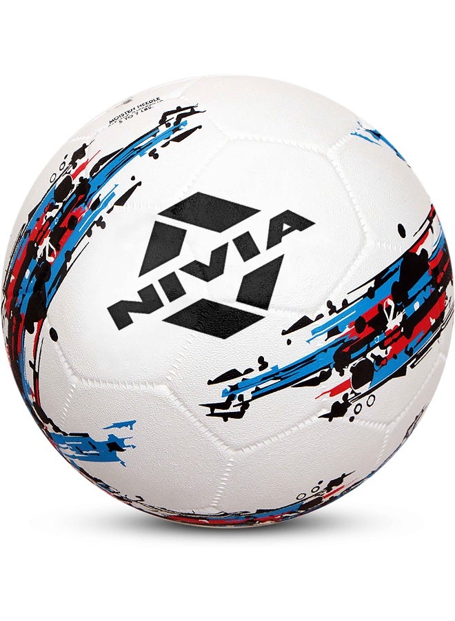 نيفيا كرة قدم مصبوبة من ستورم وايت مع مضخة هواء - المقاس: 5 (عبوة من قطعة واحدة، لون أبيض) - Image 3