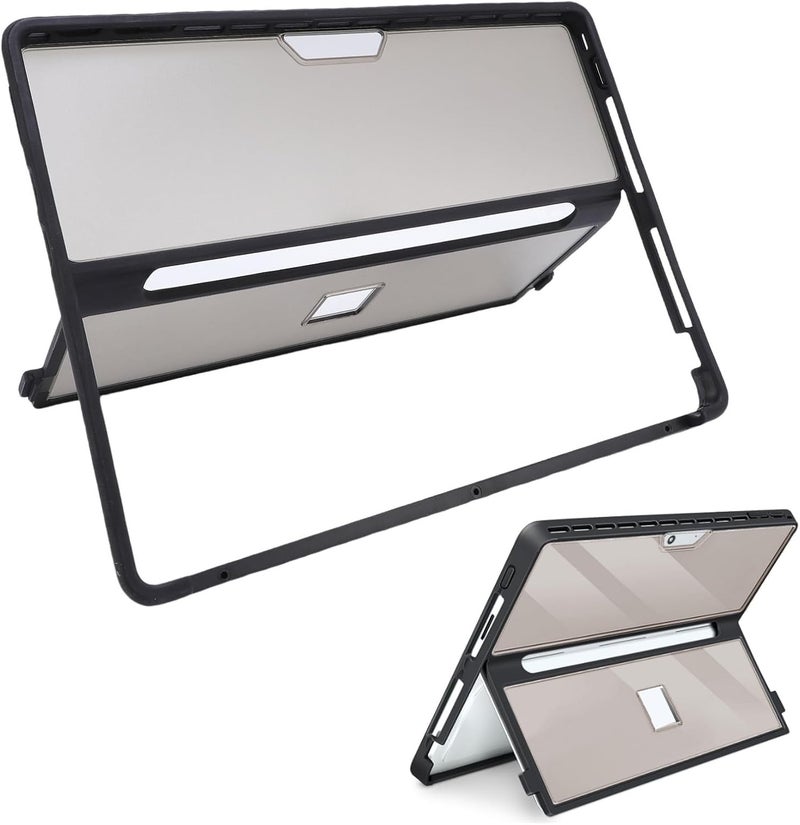 Tablet Case, Multi Angle Stand Protective Cover with Built in Pen Holder Shockproof Rugged Case for 8 9 10 11 13 Inch Tablet (Matte Grey) - Image 5