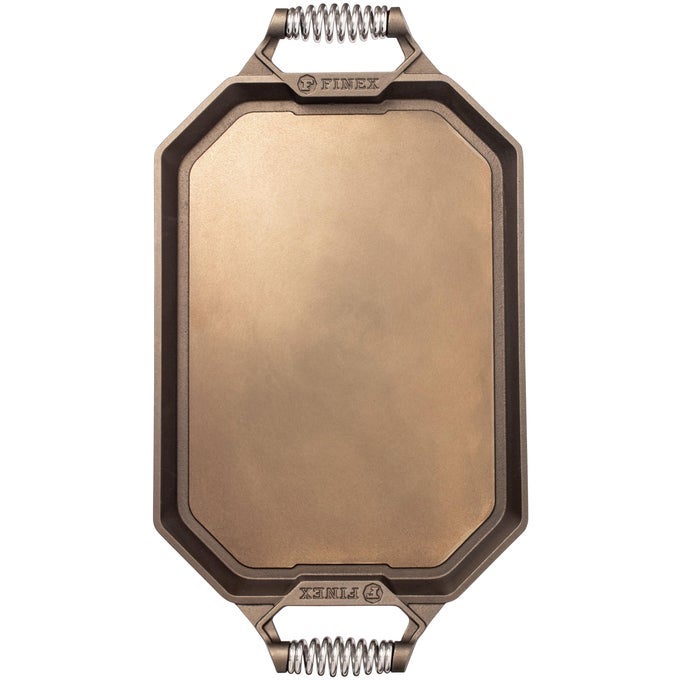 CAST IRON DOUBLE BURNER GRIDDLE