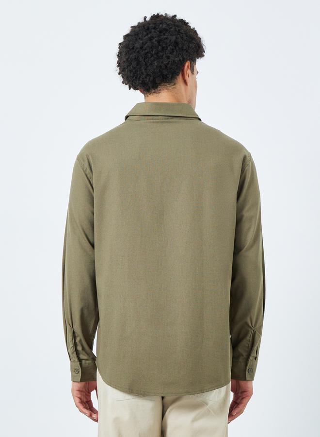 Styli Men Relaxed Fit Linen Blend Shirt - Image 5