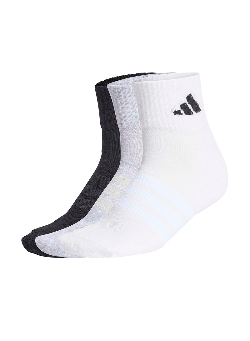 Adidas Cushioned Sportswear Ankle Socks 3 Pair Pack - Image 1