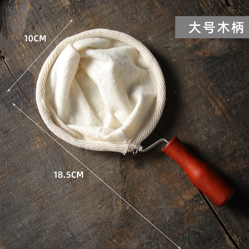 Coffee Filter Bag Stainless Steel Handle Flannel Hand Brew Coffee Filter Bag Filter Mesh Hand Brew Bag Reusable - Image 1