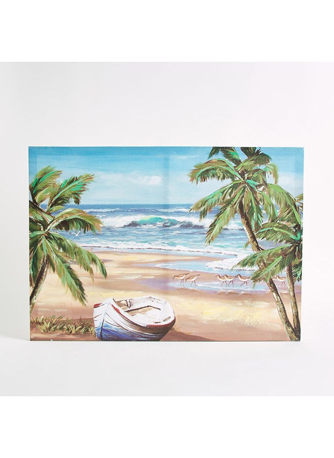 Home Box - Zest Beach Printed Canvas 70 x 2 x 50 cm - Image 1