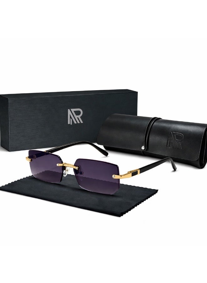 ريتي نظارة شمسية رجالي ونسائي بتصميم عصري وعدسات مستقطبة مع حماية من الأشعة فوق البنفسجية | نظارات موضة أنيقة للقيادة والسفر والرحلات والشاطئ والأنشطة الخارجية | خفيفة الوزن ومريحة - Image 1