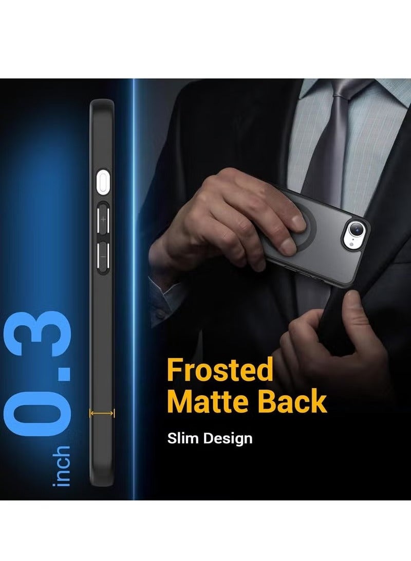 TIGER iPhone 16e Case Compatible with MagSafe – Slim & Soft Touch Shockproof Matte Translucent Protective Cover with Drop Protection, Lightweight & Anti-Scratch Design, Anti-Fingerprint Finish, Durable 6.1 Inch iPhone 16e Back Case with Precise Cutouts - Image 4