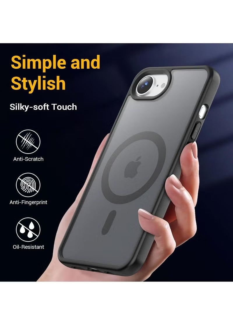 TIGER iPhone 16e Case Compatible with MagSafe – Slim & Soft Touch Shockproof Matte Translucent Protective Cover with Drop Protection, Lightweight & Anti-Scratch Design, Anti-Fingerprint Finish, Durable 6.1 Inch iPhone 16e Back Case with Precise Cutouts - Image 3