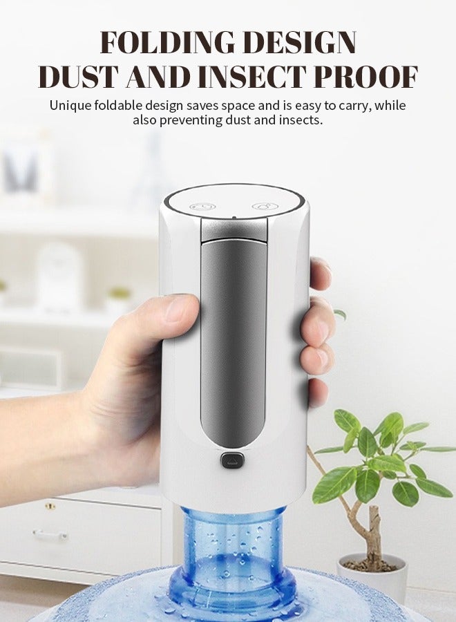 MIGA Portable Electric Water Pump 8 Gallon Jug, Foldable Water Pump, Food Grade Material, Automatic Water Dispenser Nozzle Silent Water Pump Dispenser, For Home, Office, Camping - Image 4