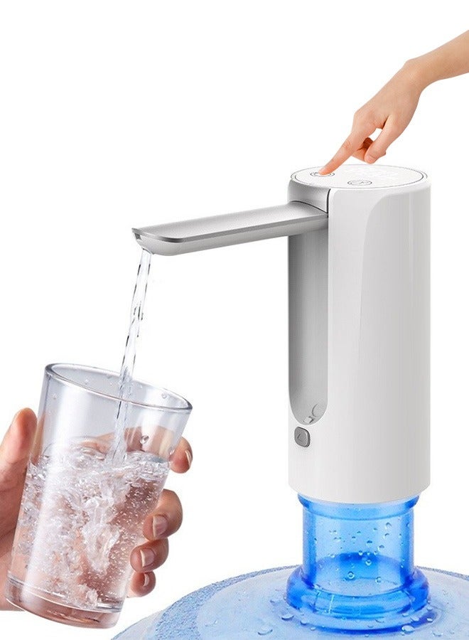 MIGA Portable Electric Water Pump 8 Gallon Jug, Foldable Water Pump, Food Grade Material, Automatic Water Dispenser Nozzle Silent Water Pump Dispenser, For Home, Office, Camping - Image 1