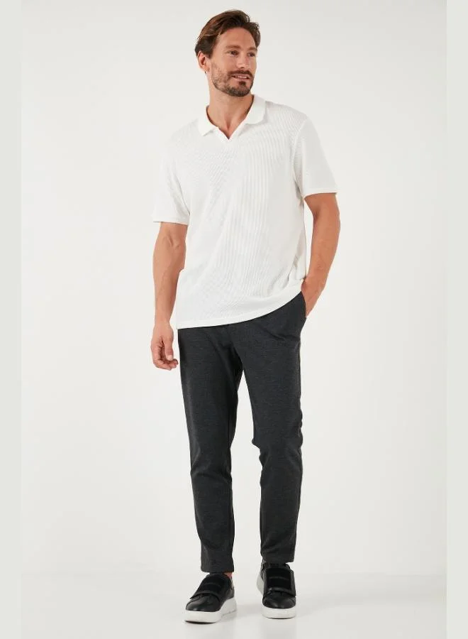 Buratti Slim Fit Normal Waist Straight Leg Trousers Men's TROUSERS 6135549