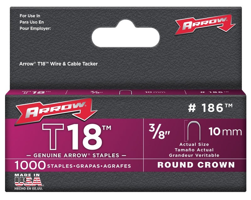 Arrow Fastener 186 Staple 3/8"