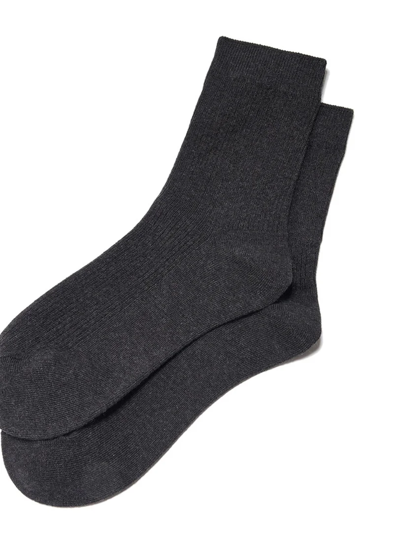 GIORDANO 2-Pack Cotton-Blend Longer Rib Socks | Essentials Collection