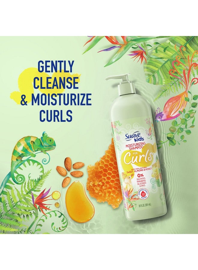 Suave Kids Naturals Shampoo Sulfate Free Shampoo for Kids Curls, Sweet Almond and Honey Dermatologist Tested and Tear-free Shampoo 20 oz - Image 3