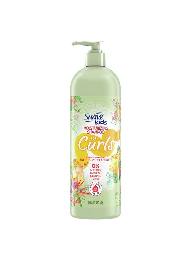 Suave Kids Naturals Shampoo Sulfate Free Shampoo for Kids Curls, Sweet Almond and Honey Dermatologist Tested and Tear-free Shampoo 20 oz - Image 1