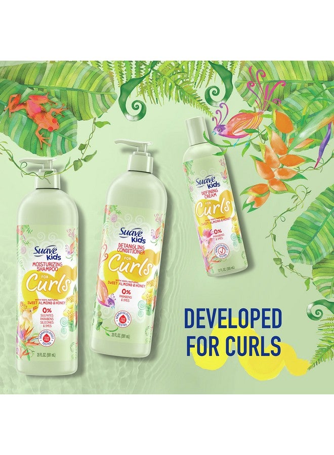 Suave Kids Naturals Shampoo Sulfate Free Shampoo for Kids Curls, Sweet Almond and Honey Dermatologist Tested and Tear-free Shampoo 20 oz - Image 5
