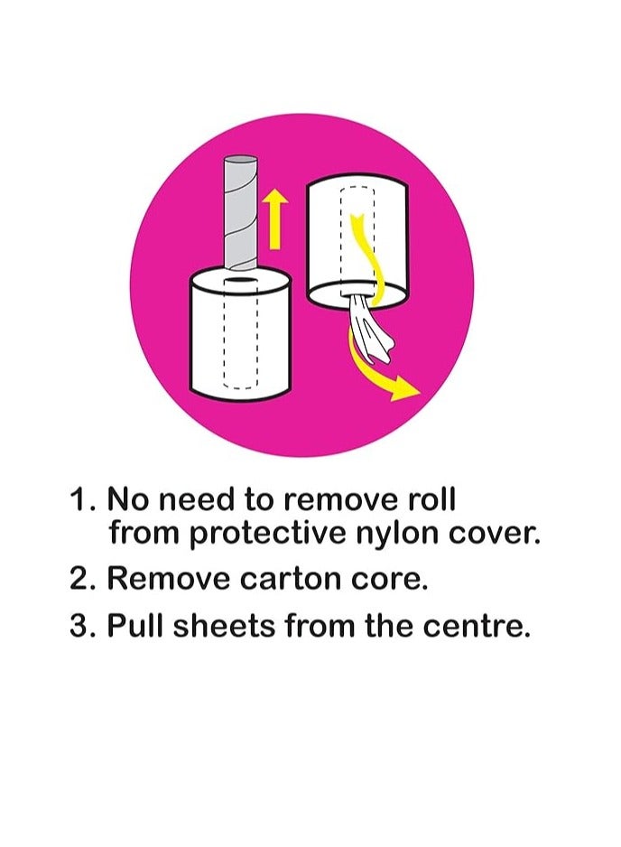 Midwest لفافة ماكسي مميزة 800 جرام (6 قطع × 2 طبقة) - ميغا (800 جرام لكل لفافة) - جودة مطبخ - Image 4