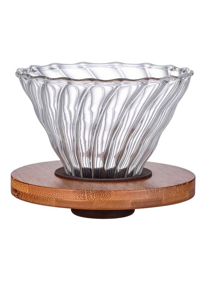 NIBEMINENT Pour Over Coffee Maker Clear 600ml  - Image 1