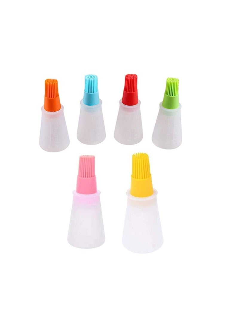 SGMSC SGMSC Heat Resistant Silicone Basting Set BBQ Oil Brush Baking Roasting Grilling Frying Cooking Oil Dispenser for Home Kitchen Party  - Image 2