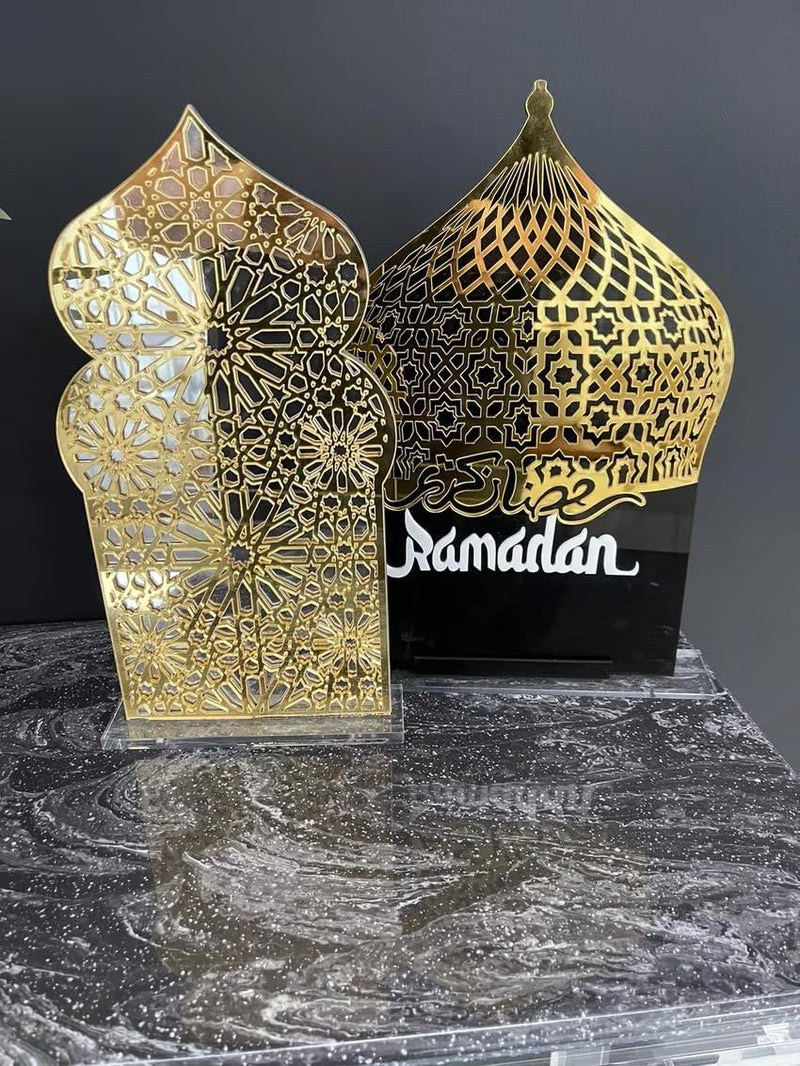 Horoof Home لوحة هروف هوم® الأنيقة من الأكريليك لرمضان - زينة طاولة إسلامية - Image 2