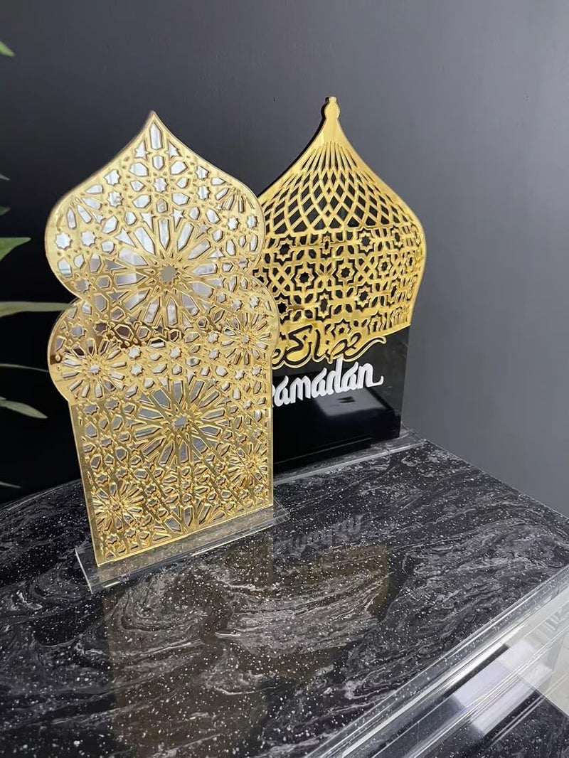 Horoof Home لوحة هروف هوم® الأنيقة من الأكريليك لرمضان - زينة طاولة إسلامية - Image 1