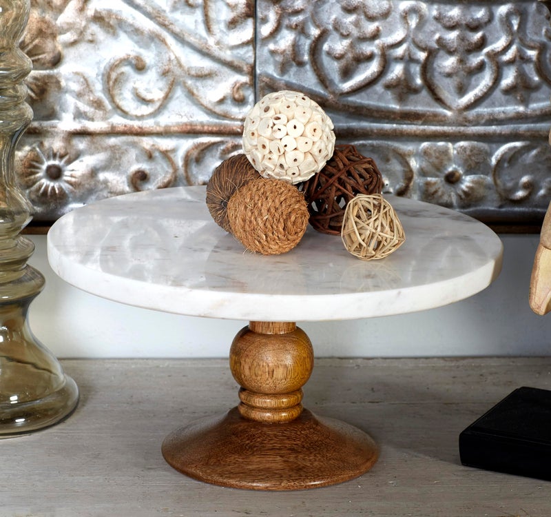 ديكو 79 Deco 79 Coastal Plant Round Round Orbs & Vase Filler Set of 2 11 "H 7" "W Brown - Image 2