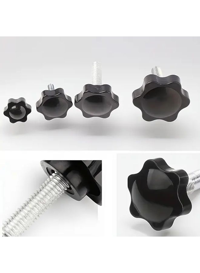 مقبض يدوي متين من الحديد القابل للتعديل من نوع توركس M10x25mm (قطعتان) مطلي بالجلفنة - Image 3