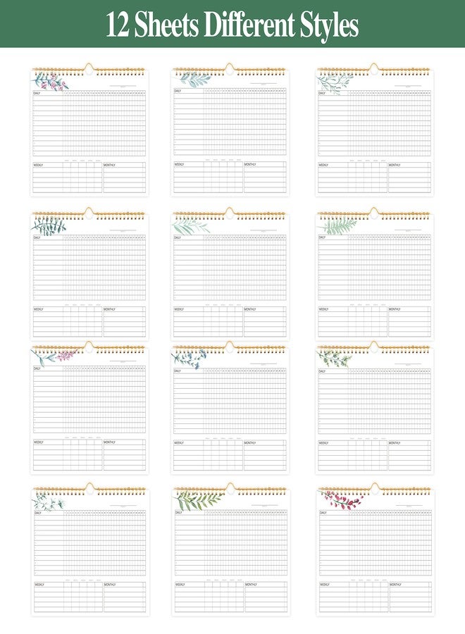 KAICN Habit Tracker Calendar- 12 Months Undated Daily, Weekly & Monthly Habit Tracker Journal, Writable Habits Track Calendar for Goal Setting, Boost Productivity, Workout Motivation & Self Care Tool - Image 4