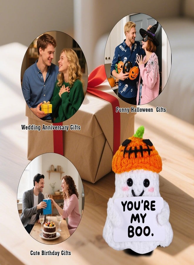 VANLOVEMAC You are My Boo Fathers Day Crochet Gifts for Men Dad Him Positive Handmade Goth Crochet Gifts for Boyfriend Girlfriend Anniversary Wedding Gifts for Wife Husband Summerween Decoration - Image 5