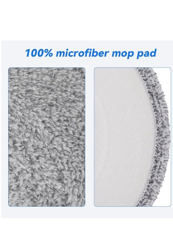 Nakhl 10pcs Universal Mop Refill Pad For Spin Mop and Bucket ,Microfiber Round Microfiber Refills for Swiffer, Washable and Reusable,Suitable for All Floors Cleaning - Image 3