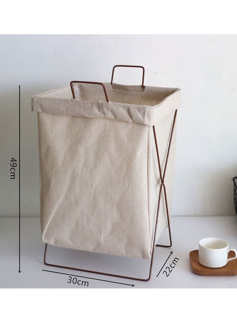 DubaiGallery Laundry Basket Clothes Hamper Clothe Sorter Bin,Foldable Waterproof Organizer Bag with Aluminum Frame,Washing Storage - Image 2