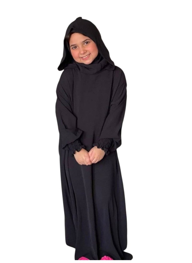 اسدال بناتي كريب بكبشوه فضفاض يلبس من ٥ ل ١٠ سنوات