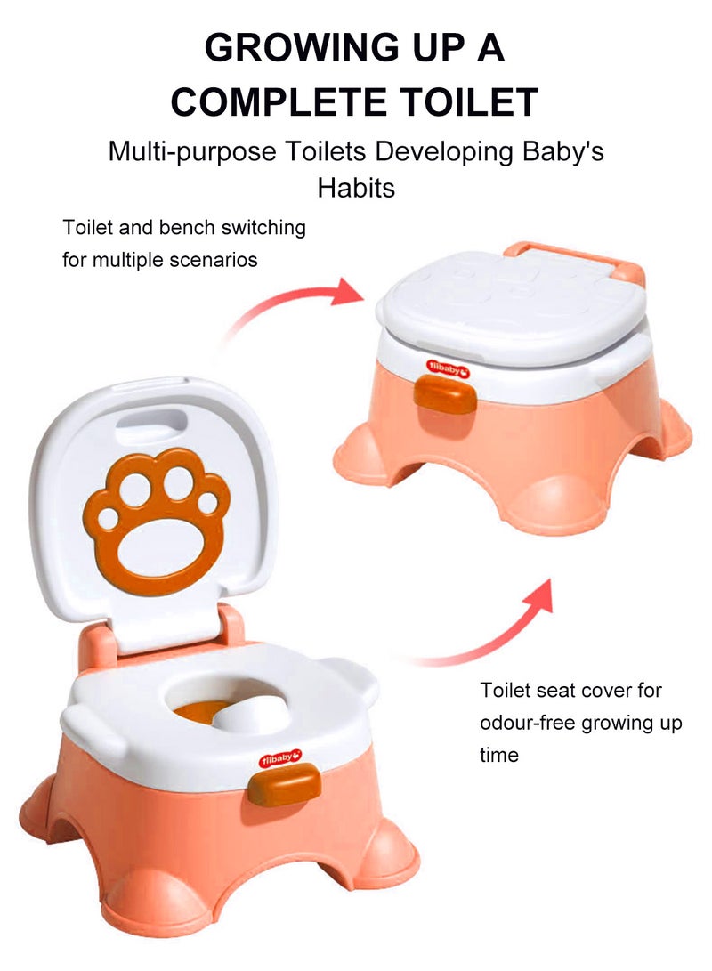 ما بيبي مقعد تدريب محمول للأطفال الصغار، كرسي تدريب محمول للأطفال الصغار مع دعم للظهر العالي - Image 3