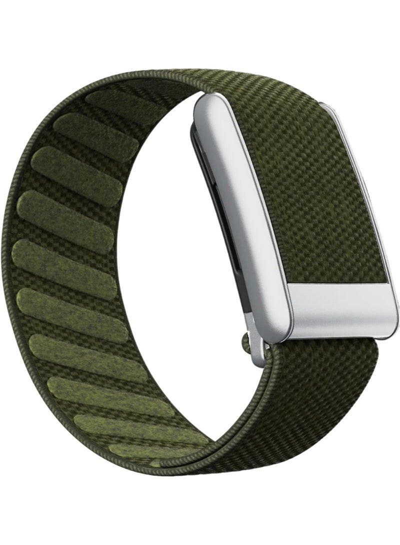 Loop Premium Screenless Fitness Tracker & Smart Health Band with 24/7 Continuous Heart Rate, SpO2, Sleep Monitor & Real-Time ECG Tracking, Military Olive Green - Image 1