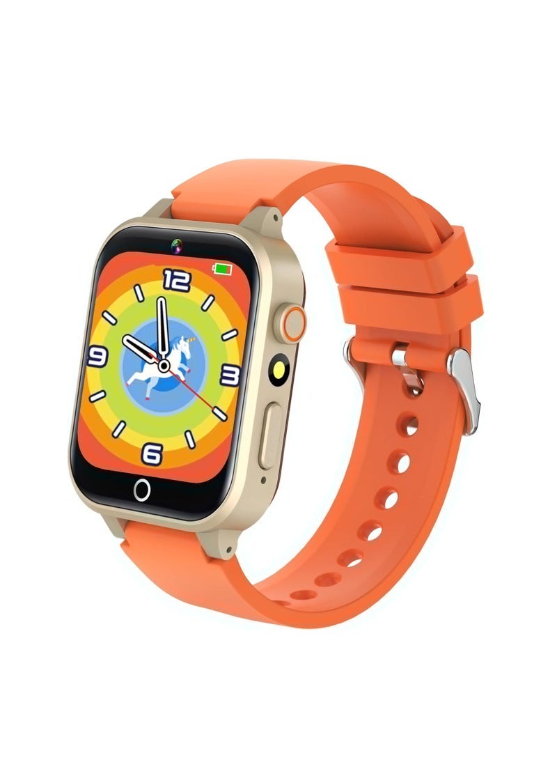 Watch for 4-12 Year-old Kids, Comes with Video, Camera, Music Player Functions and 26 Games (Orange) - Image 1