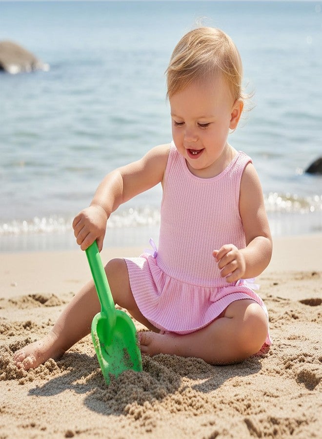 fhutpw ملابس سباحة مخططة للأطفال الصغار من fhutpw، قطعة واحدة، مقاسات 2T و3T و4T، ملابس سباحة صيفية للشاطئ (وردي، 4-5 سنوات) - Image 3