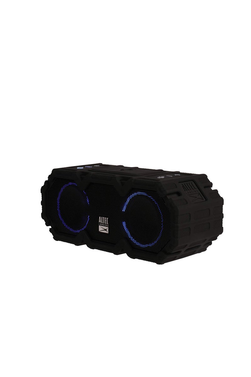 Altec Lansing LifeJacket Jolt - Waterproof Bluetooth Speaker, Durable & Portable Speaker with Qi Wireless Charging and Voice Assistant, Black w/Lights - Image 2