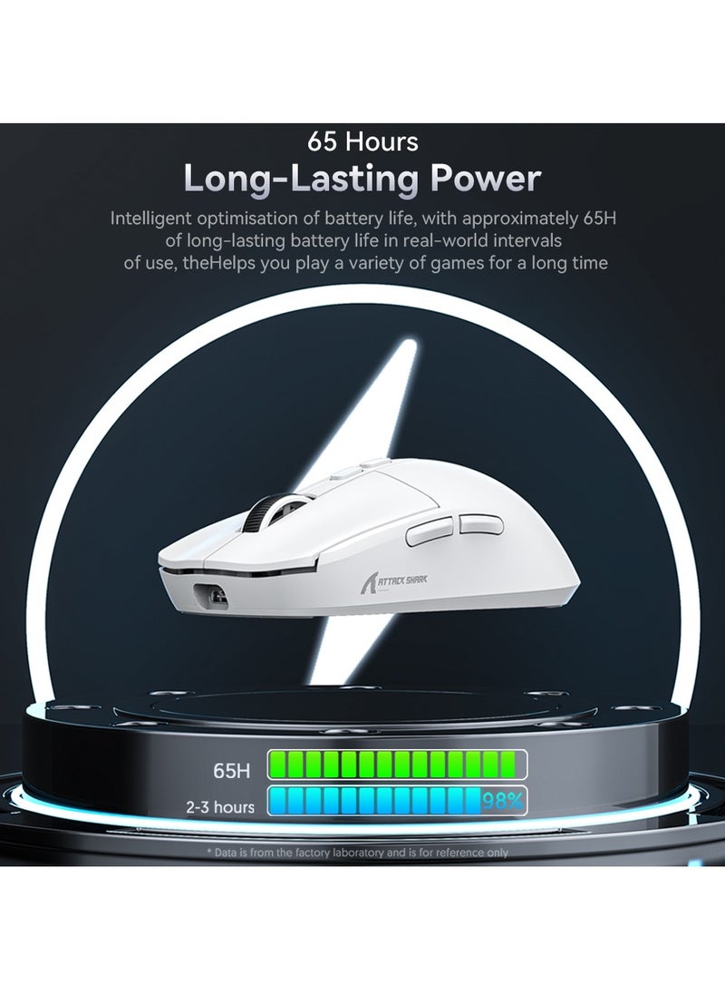هجوم القرش - X6 ماوس ألعاب لاسلكي خفيف الوزن مع 3 أوضاع سلكية 2.4G BT5.2 حتى 26K DPI RGB تعمل باللمس قاعدة شحن مغناطيسية - Image 1